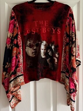 Upcycled Custom THE LOST BOYS Poncho Top OSFM